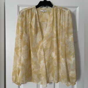 Vince Wheat Shirred Popover Top